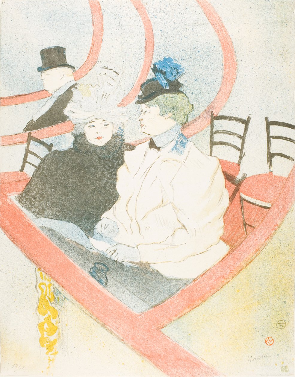 Box i Grand Tier av Henri de Toulouse-Lautrec