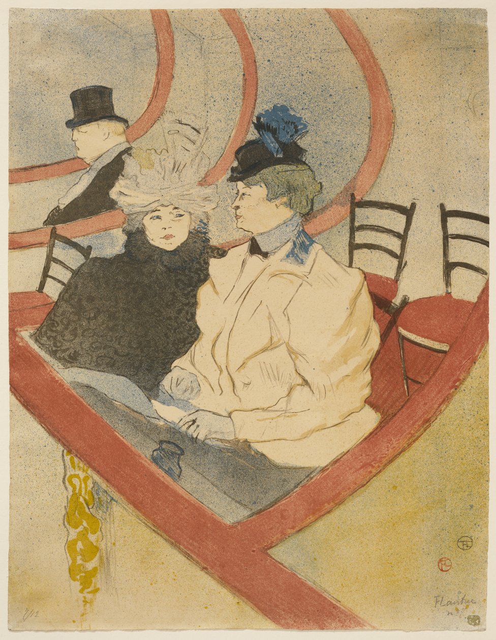 Loge på första balkongen av Henri de Toulouse-Lautrec