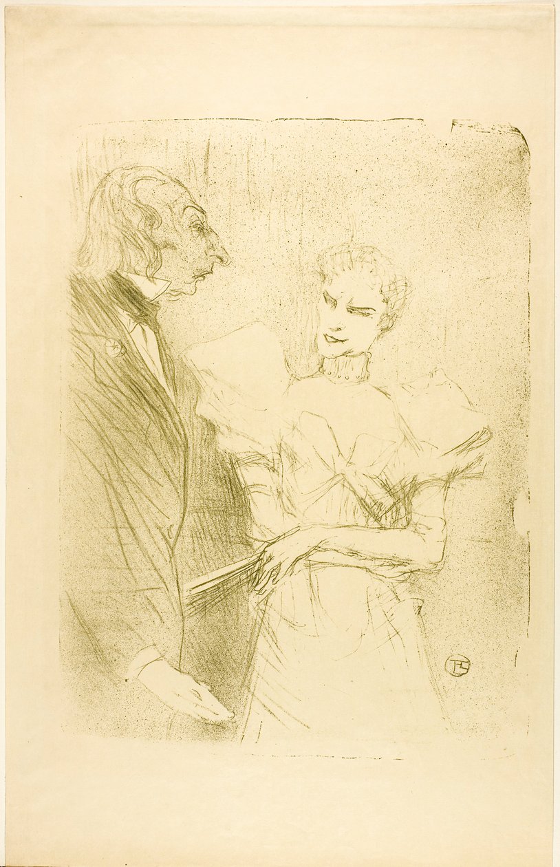 Brandès och Leloir, i Les Cabotins av Henri de Toulouse-Lautrec