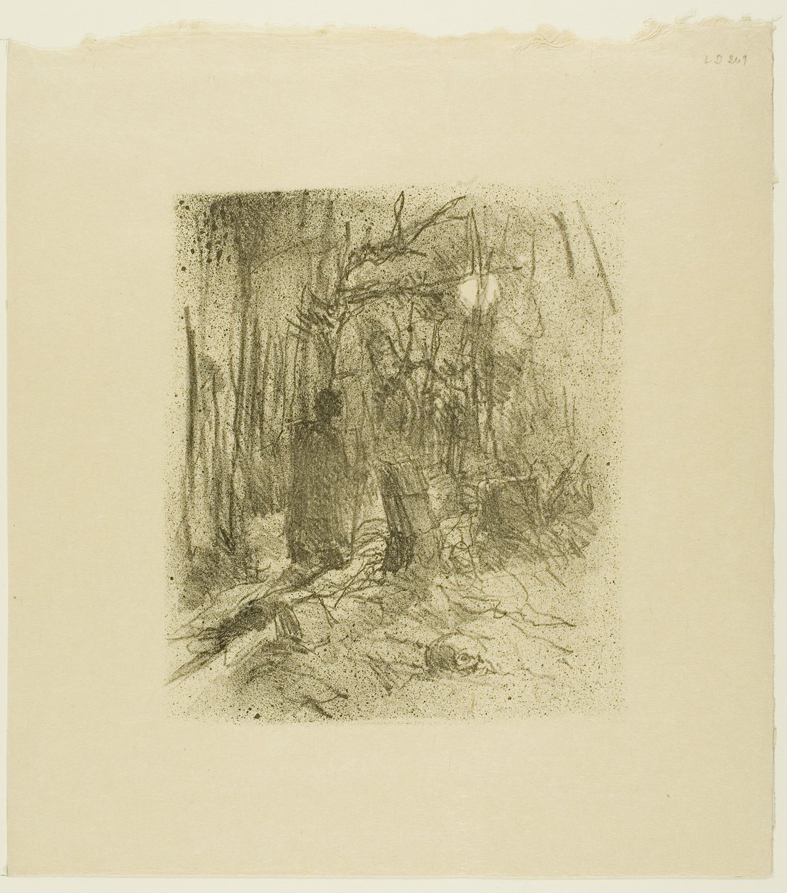 Busk Cemetery, från Au Pied du Sinaï av Henri de Toulouse-Lautrec