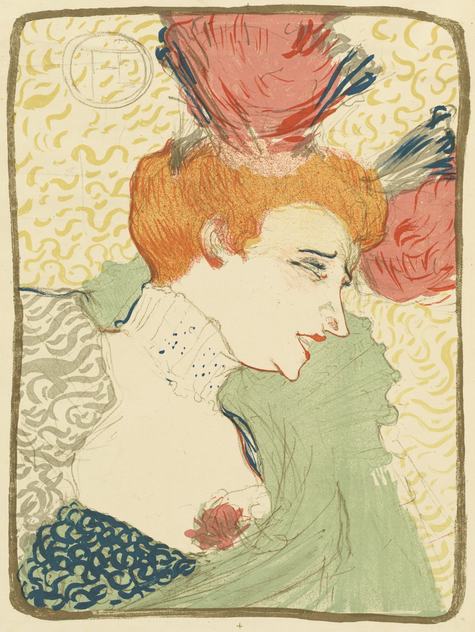 Byst av Mademoiselle Marcelle Lender (Mademoiselle Marcelle Lender, i form av en byst) av Henri de Toulouse-Lautrec