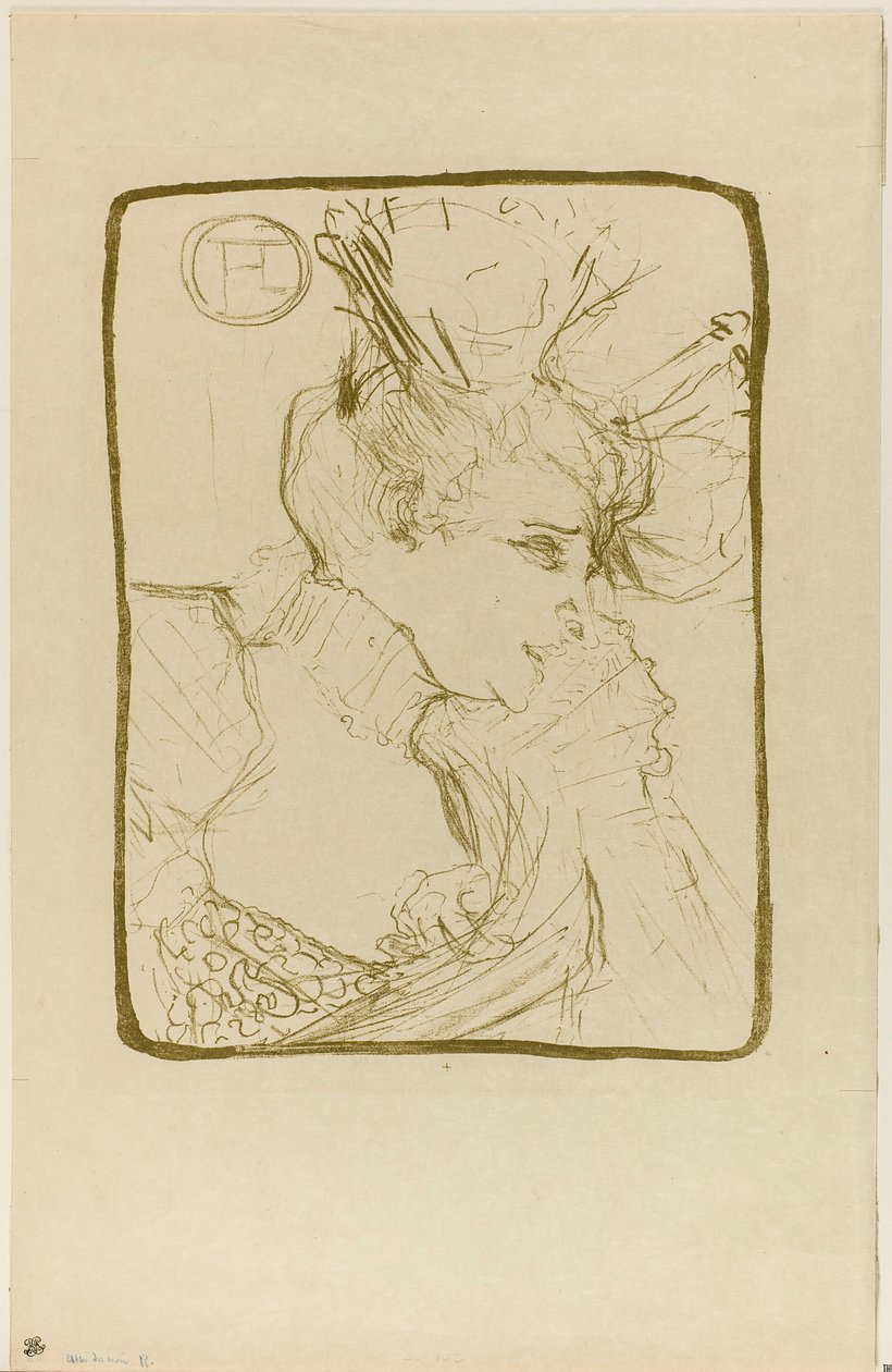 Byst av Mademoiselle Marcelle Lender av Henri de Toulouse-Lautrec