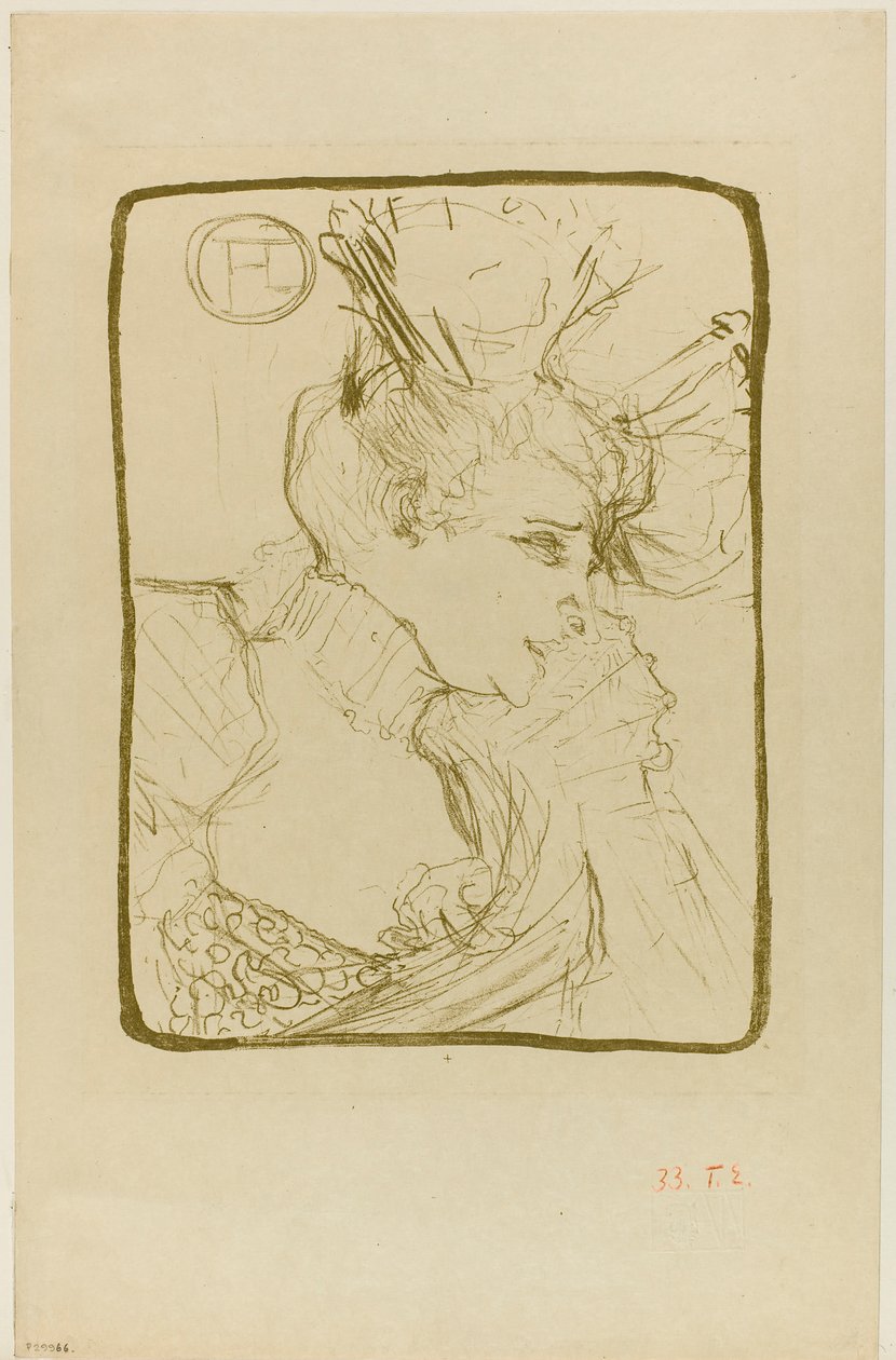 Byst av Mademoiselle Marcelle Lender av Henri de Toulouse-Lautrec