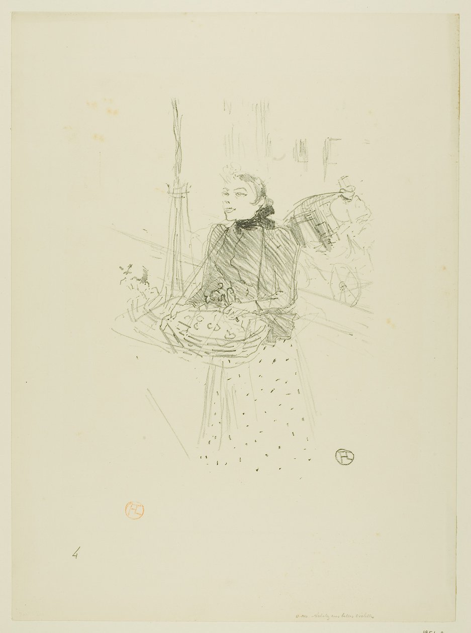 Köp mina Pretty Violets, från Melodies by Désiré Dihau av Henri de Toulouse-Lautrec
