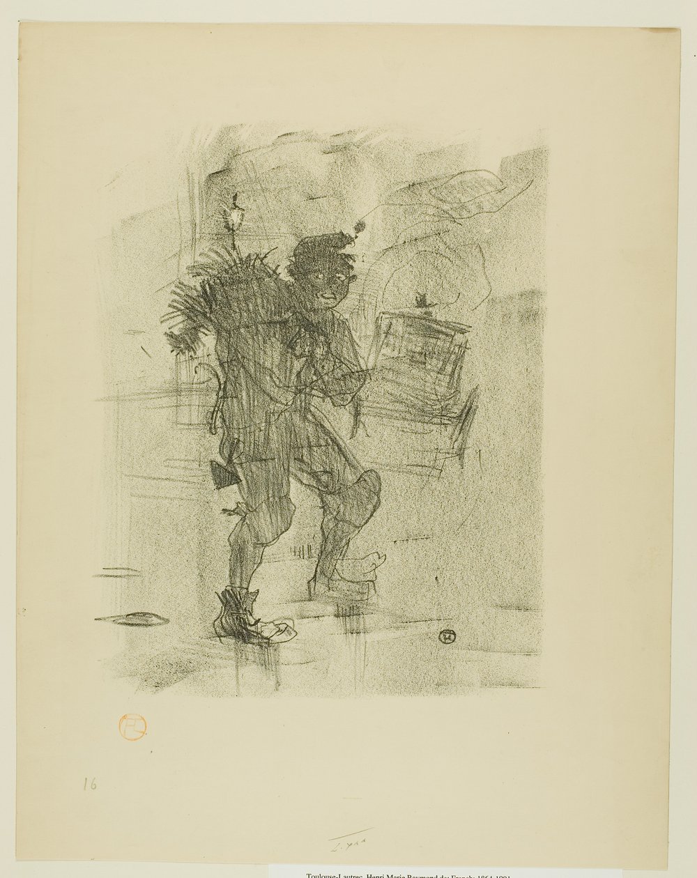 Julballad, från Melodier av Désiré Dihau av Henri de Toulouse-Lautrec