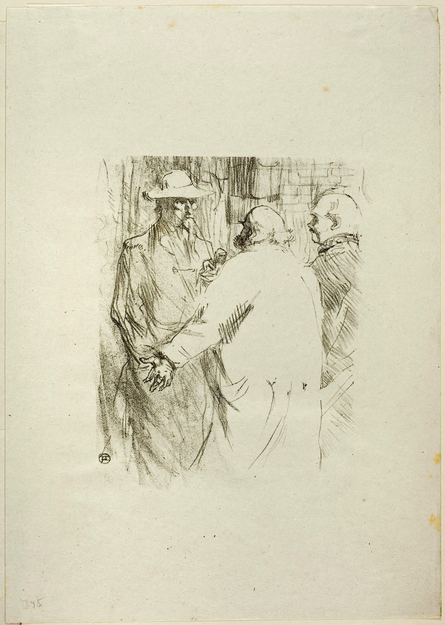 Clemenceau i Busk, från Au Pied du Sinaï av Henri de Toulouse-Lautrec