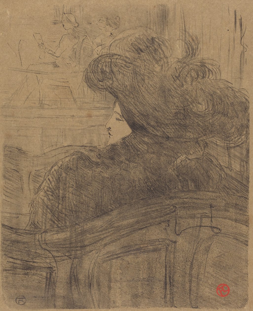 Cleo de Merode av Henri de Toulouse-Lautrec