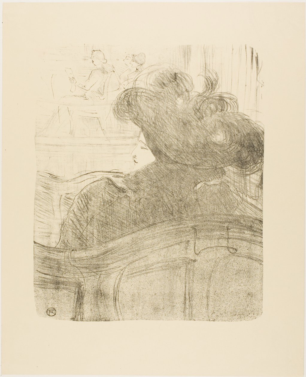 Cléo de Mérode, från Tretton litografier av Henri de Toulouse-Lautrec