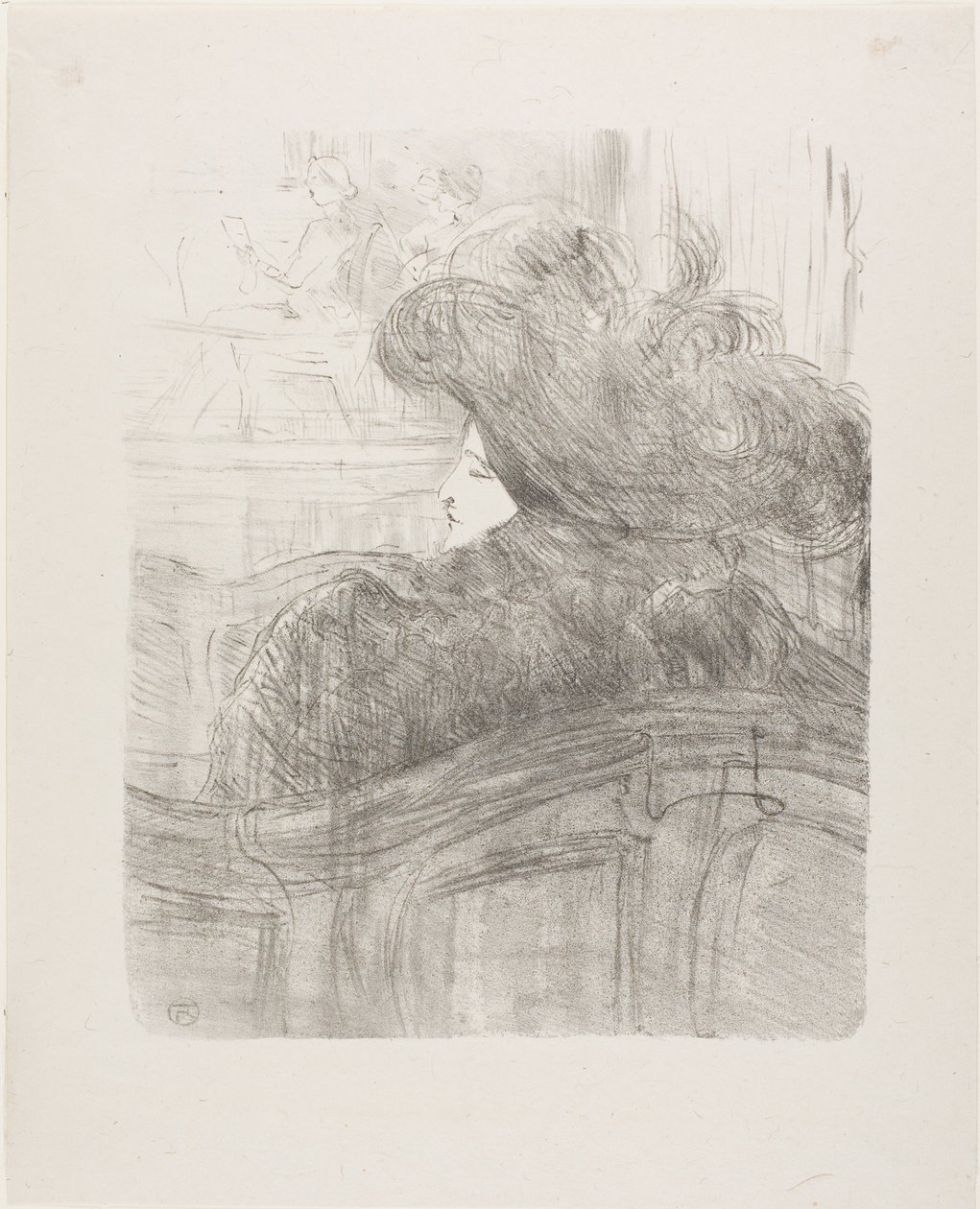 Cléo de Mérode, från Tretton litografier av Henri de Toulouse-Lautrec
