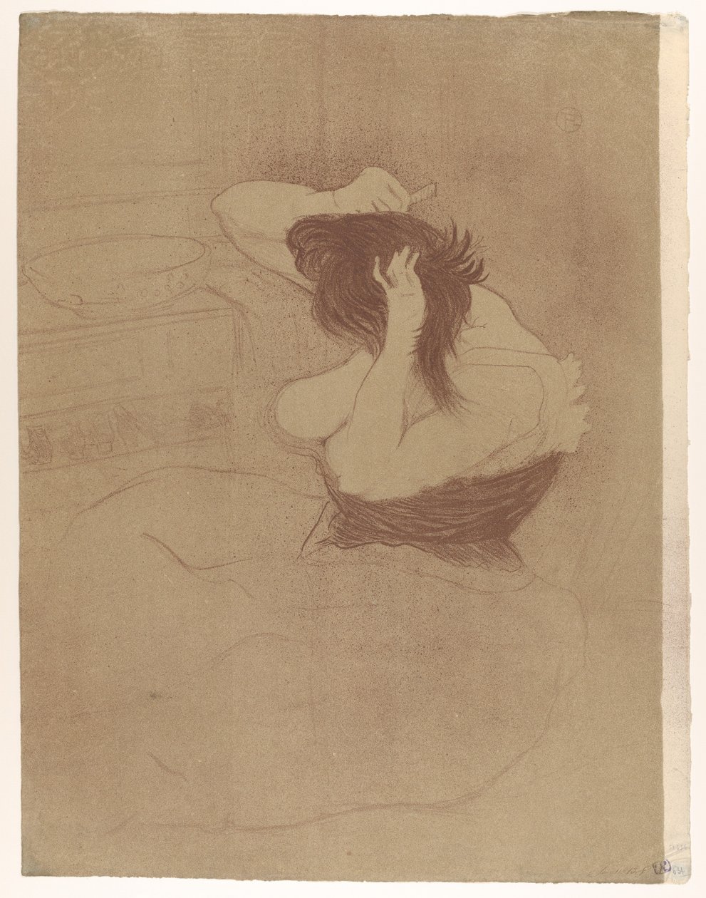 De kammar sitt hår av Henri de Toulouse-Lautrec
