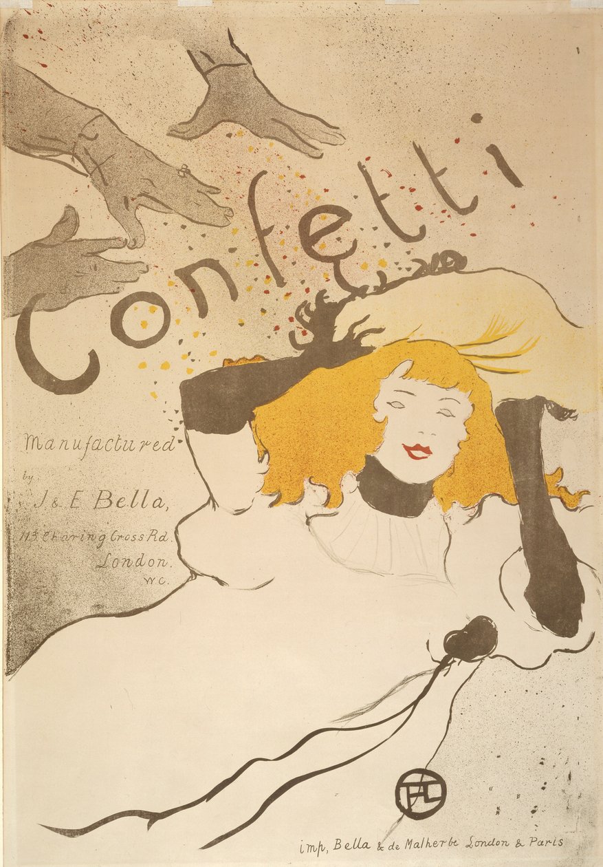 Konfetti av Henri de Toulouse-Lautrec