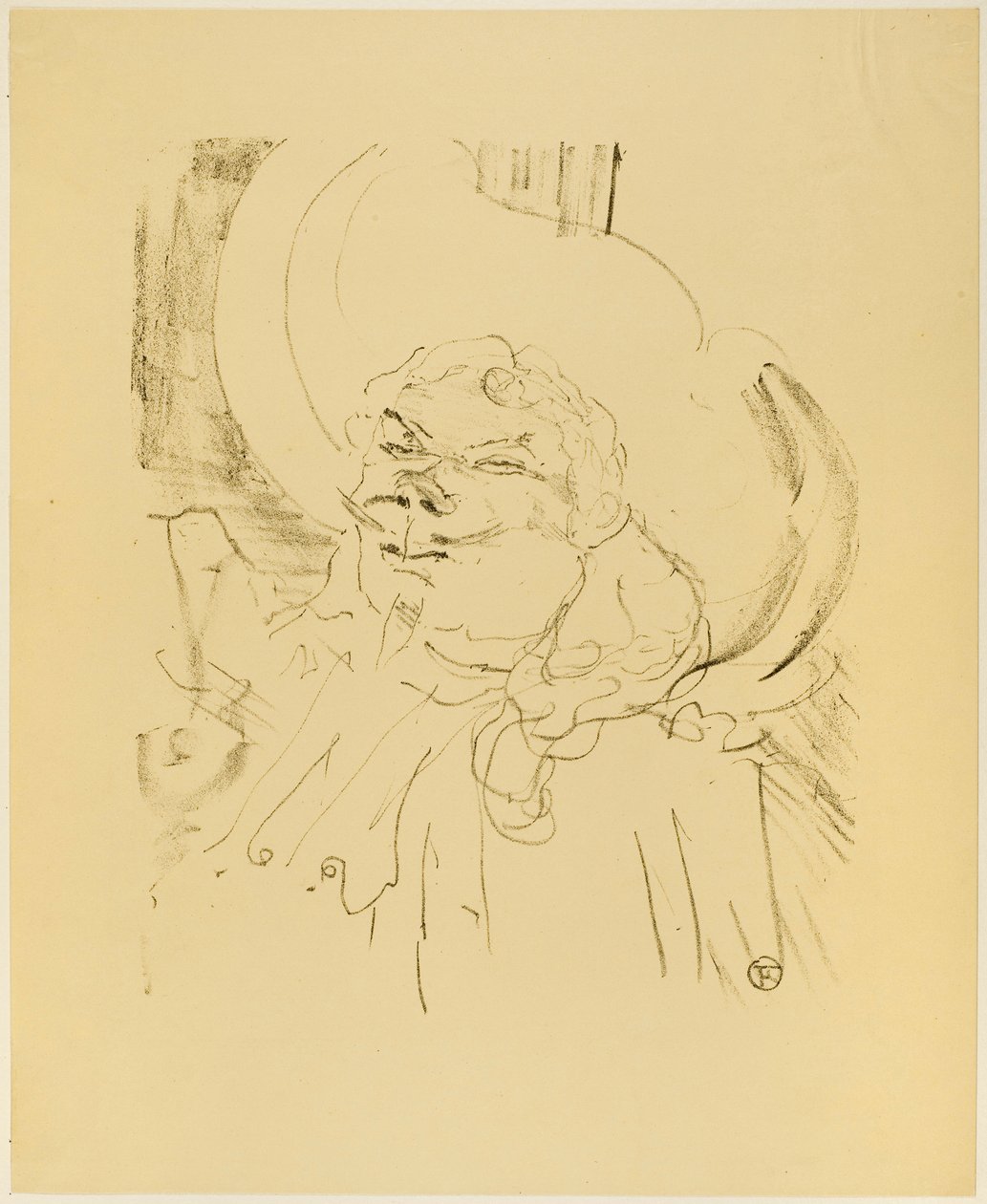 Coquelin den äldre, från Treize Lithographies av Henri de Toulouse-Lautrec