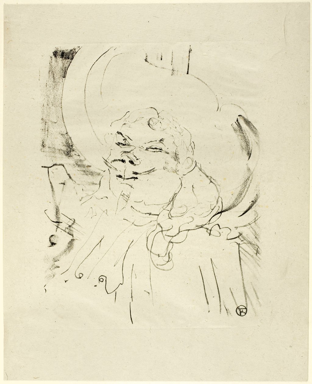 Coquelin den äldre, från Treize Lithographies av Henri de Toulouse-Lautrec