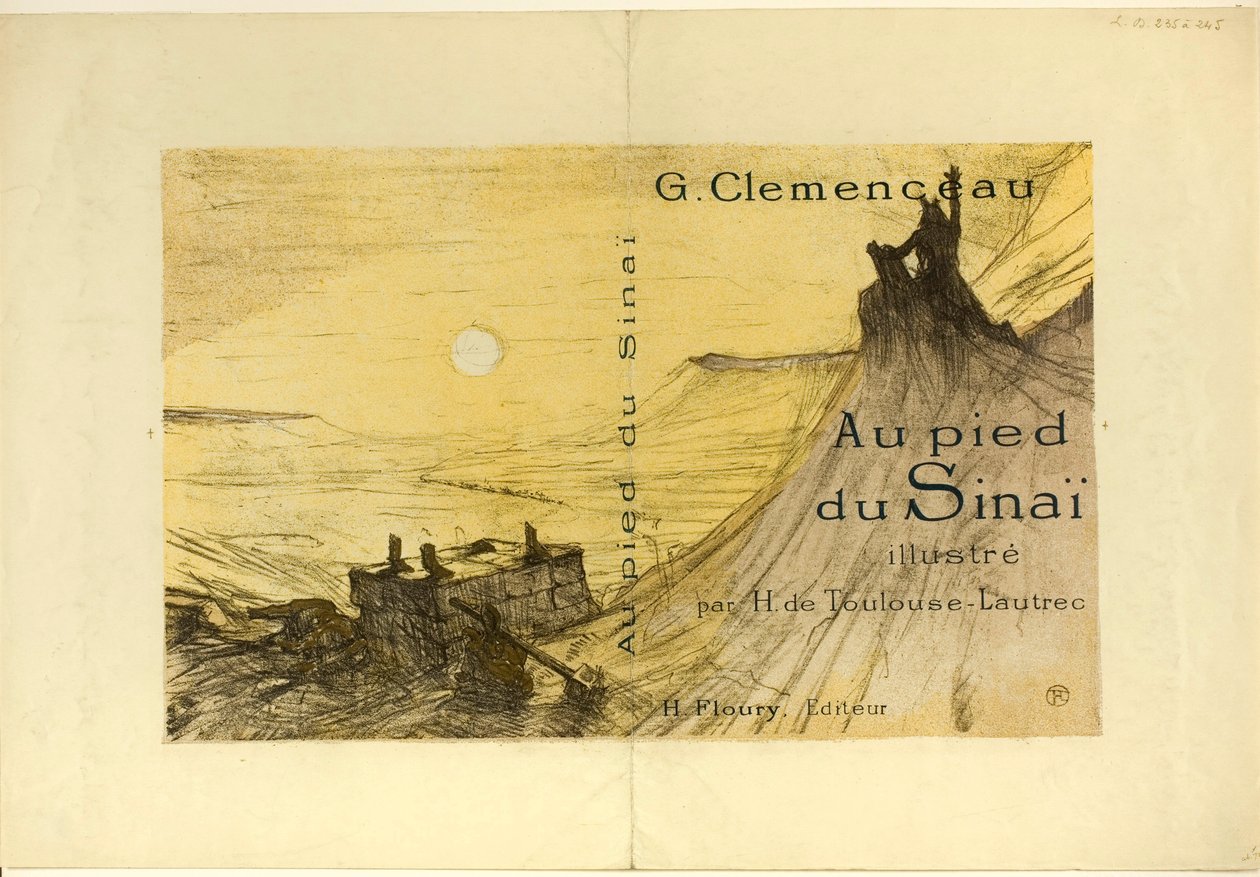 Omslag till Vid foten av Sinai av Henri de Toulouse-Lautrec