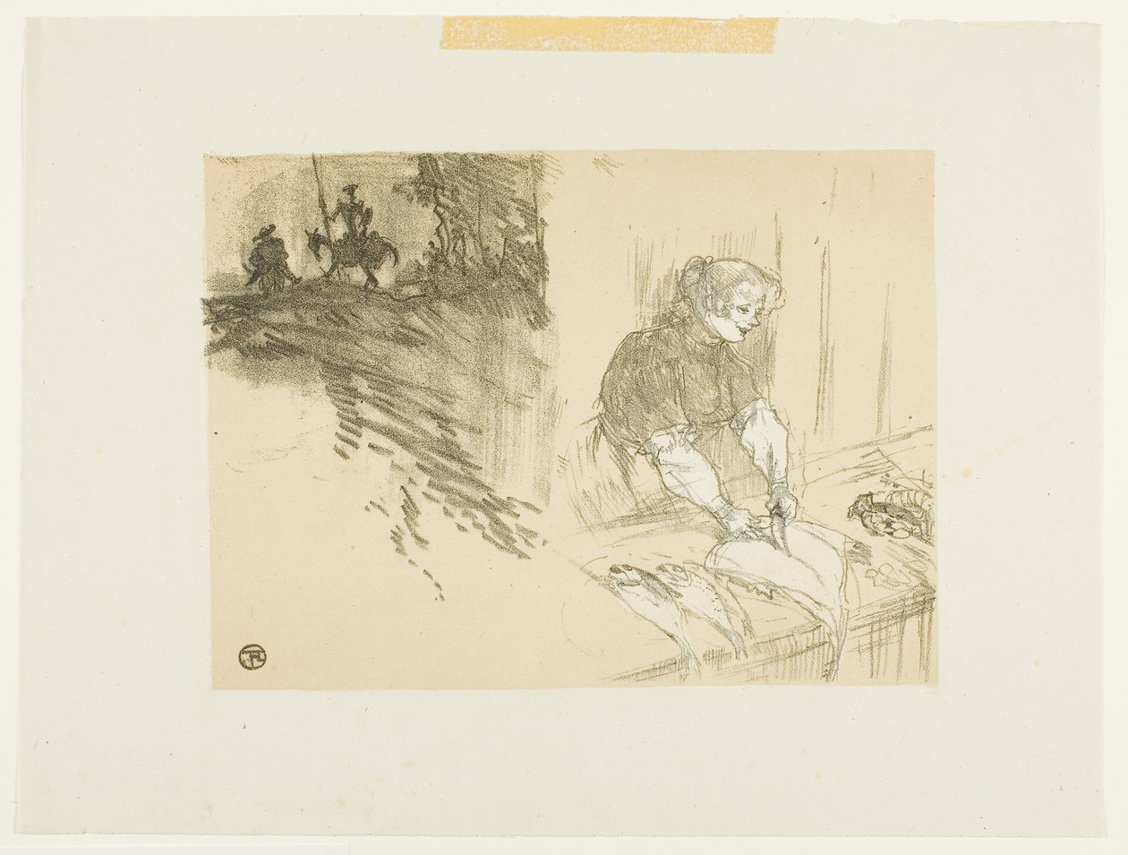 Omslag till Les Courtes Joys av Henri de Toulouse-Lautrec