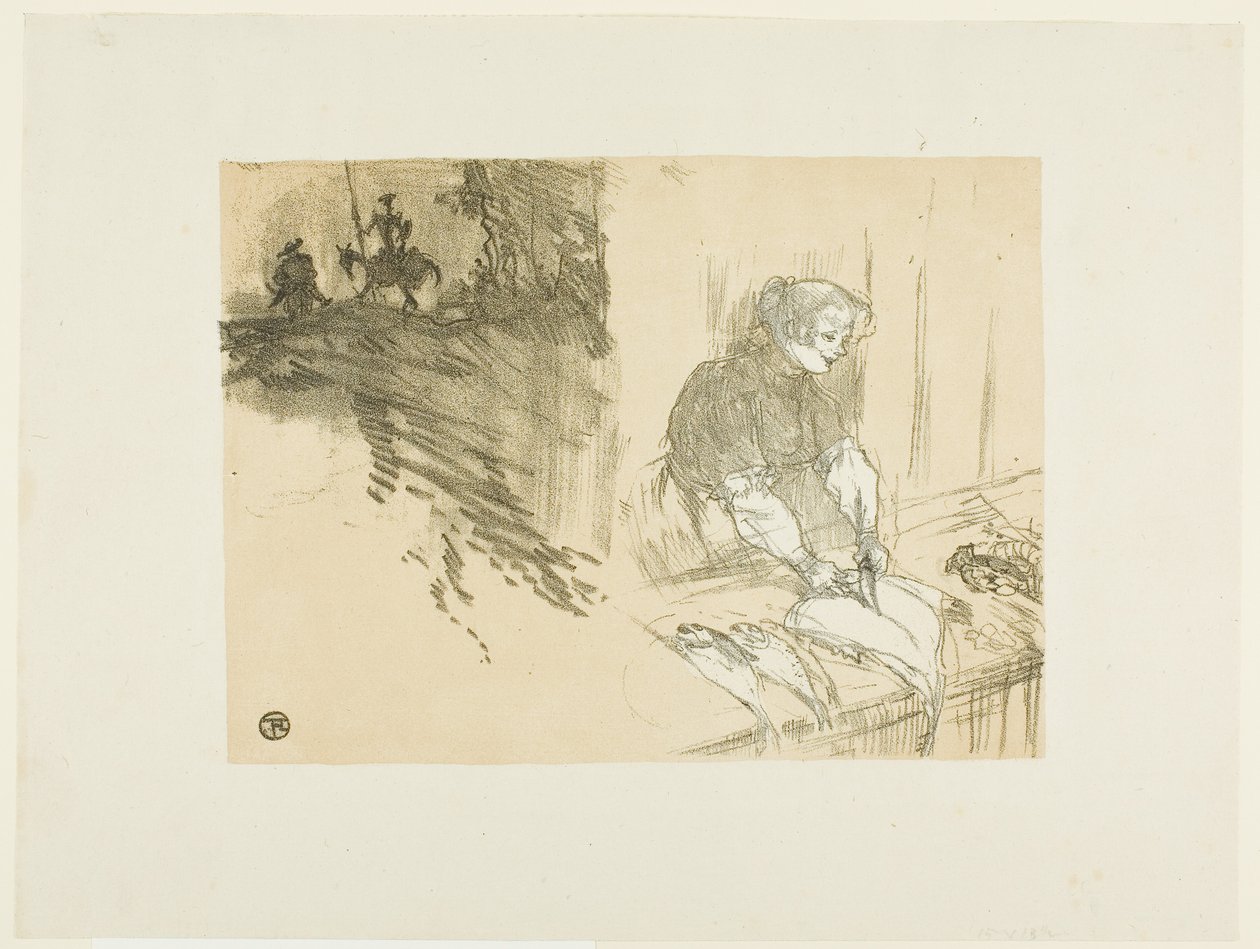Omslag till Les Courtes Joys av Henri de Toulouse-Lautrec