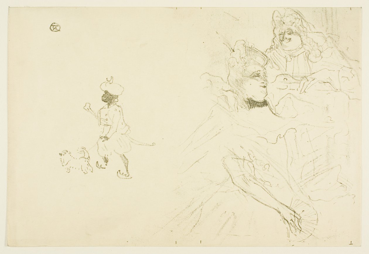 Omslag till The example of Ninon de Lenclos in love av Henri de Toulouse-Lautrec
