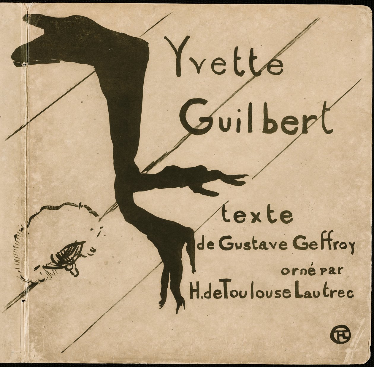 Omslag till Yvette Guilbert av Henri de Toulouse-Lautrec