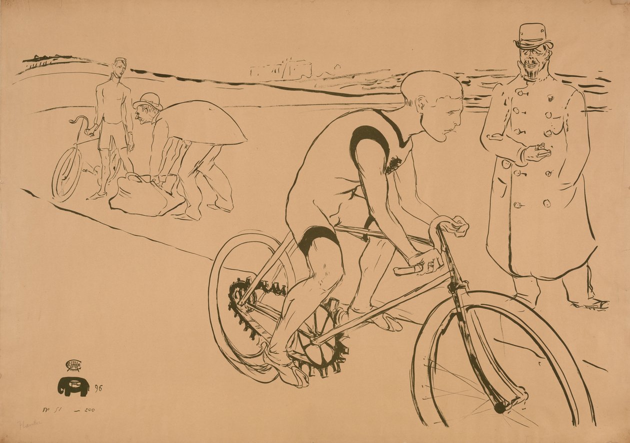 Cykla Michael av Henri de Toulouse-Lautrec