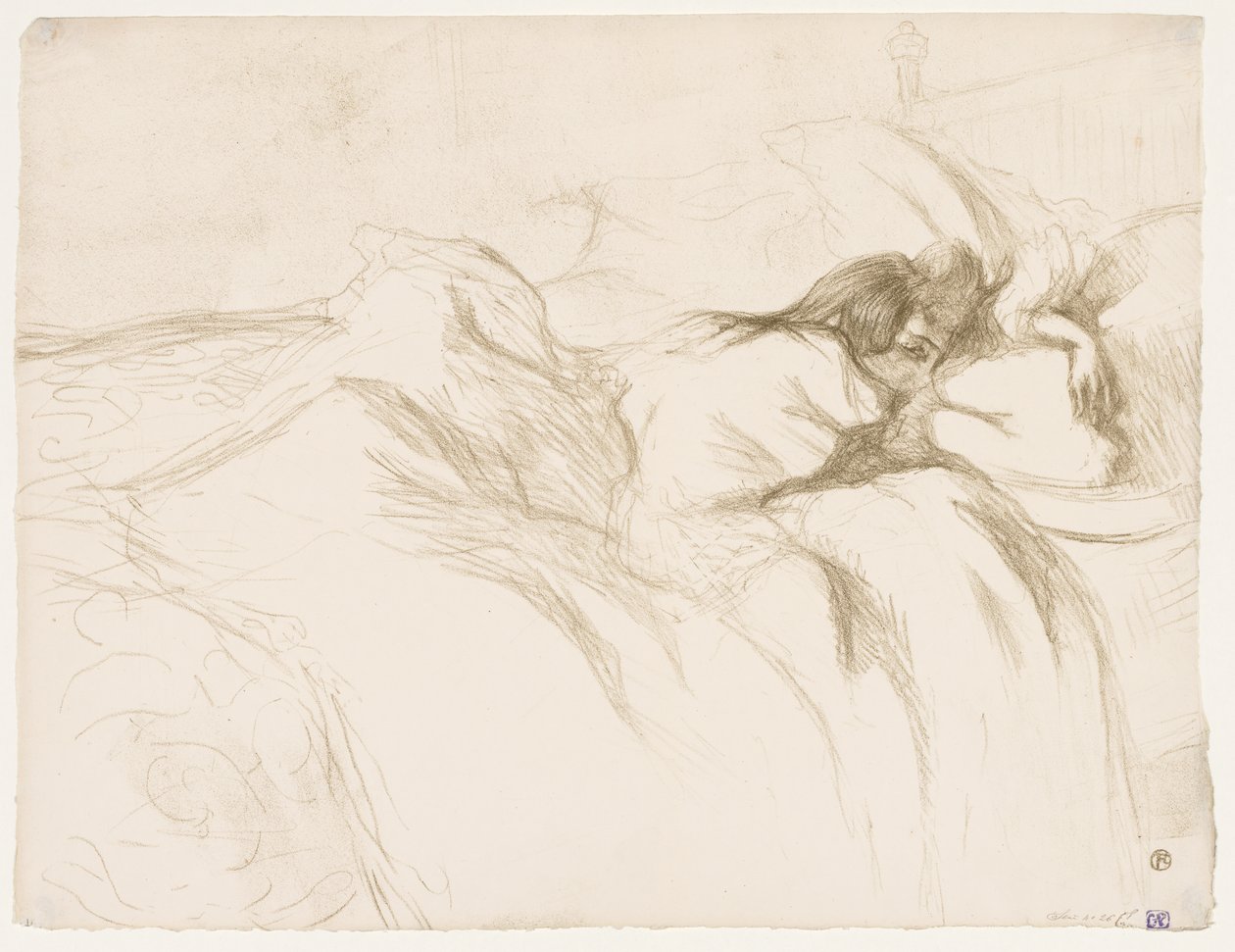 Elles: Sova kvinna av Henri de Toulouse-Lautrec