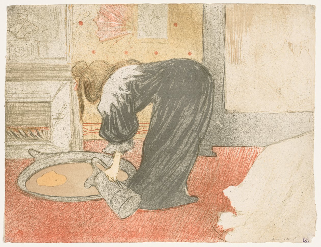 Elles: Kvinna vid badkaret av Henri de Toulouse-Lautrec