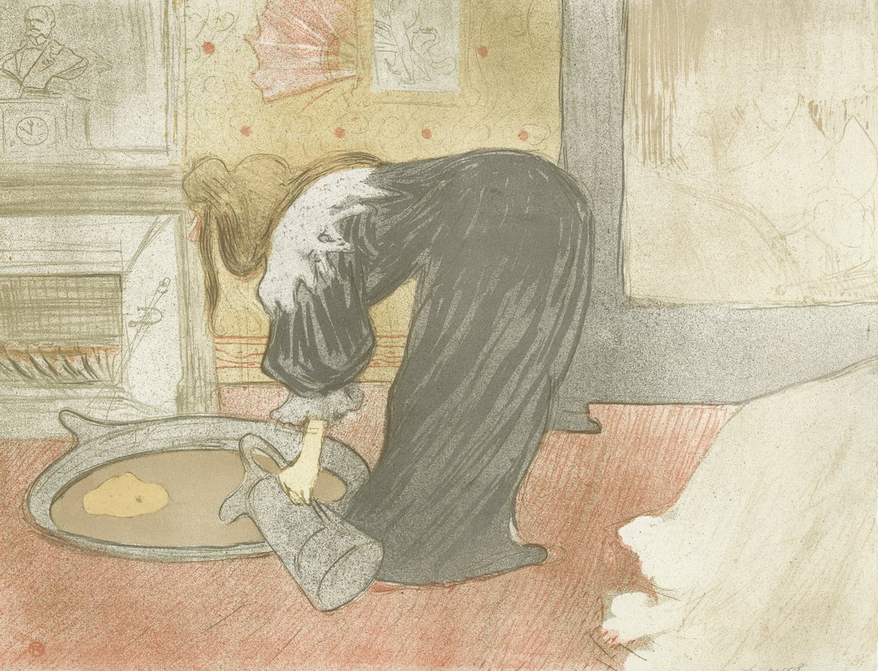 Elles: Kvinna vid badkaret av Henri de Toulouse-Lautrec
