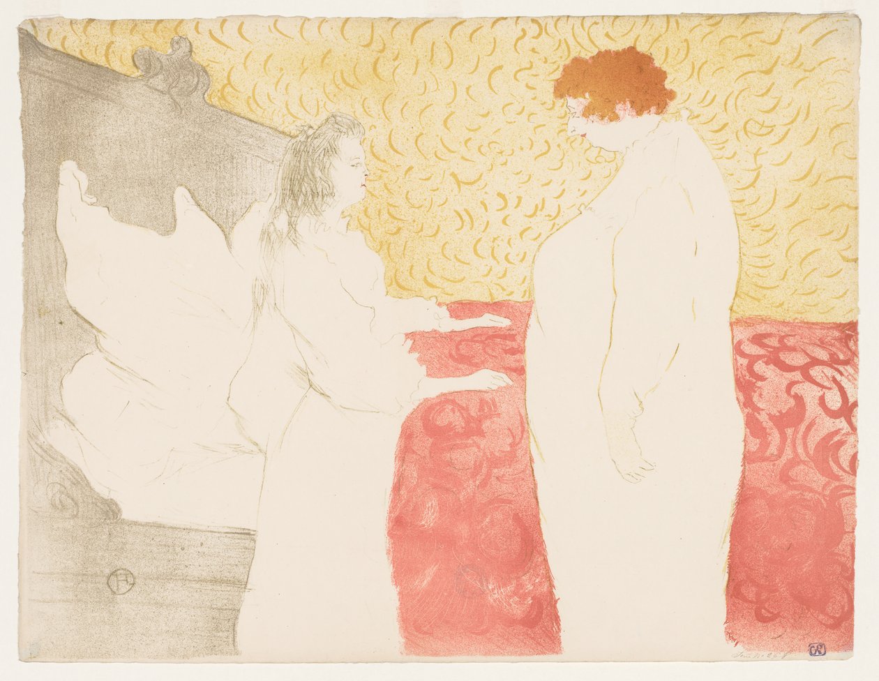Elles: Kvinna i sängen av Henri de Toulouse-Lautrec