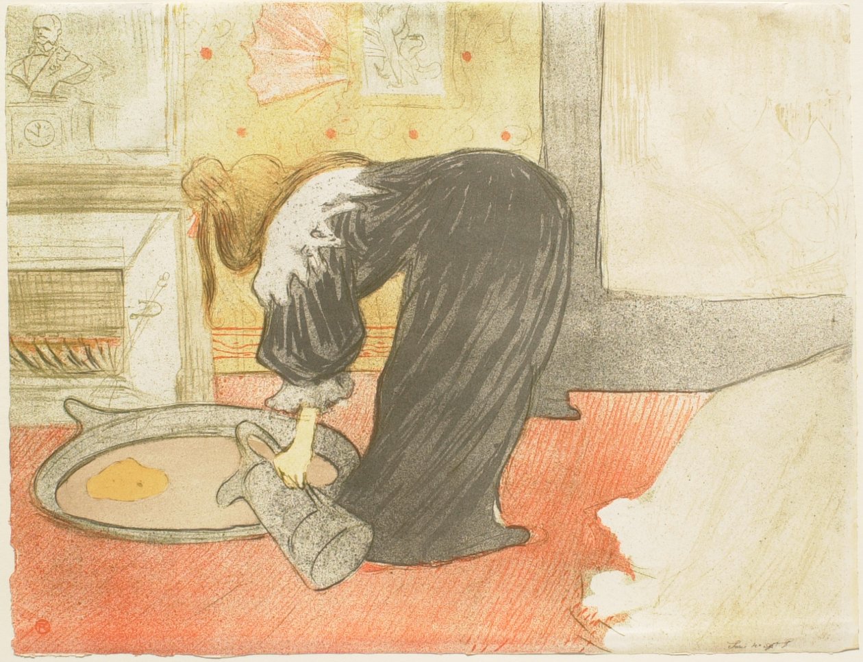 Kvinnor: kvinna med balja av Henri de Toulouse-Lautrec