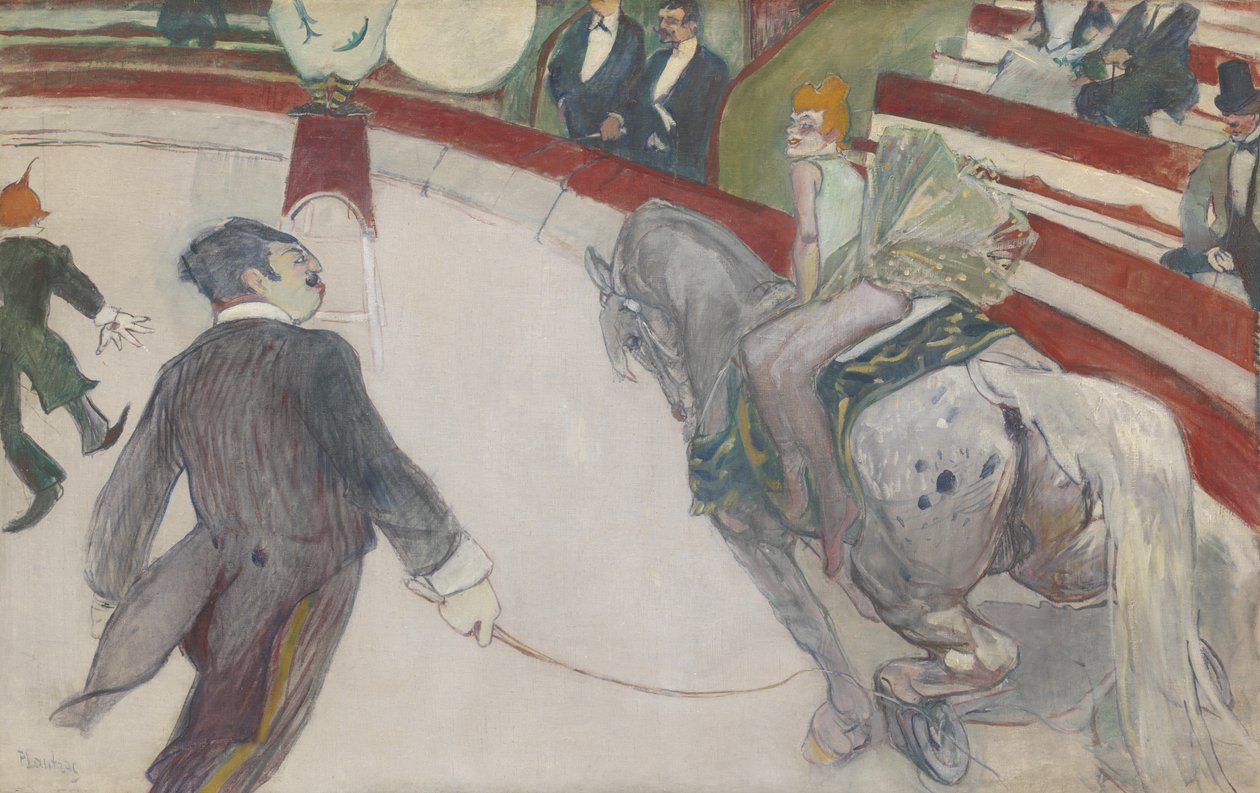 Equestrienne (på Cirque Fernando) av Henri de Toulouse-Lautrec