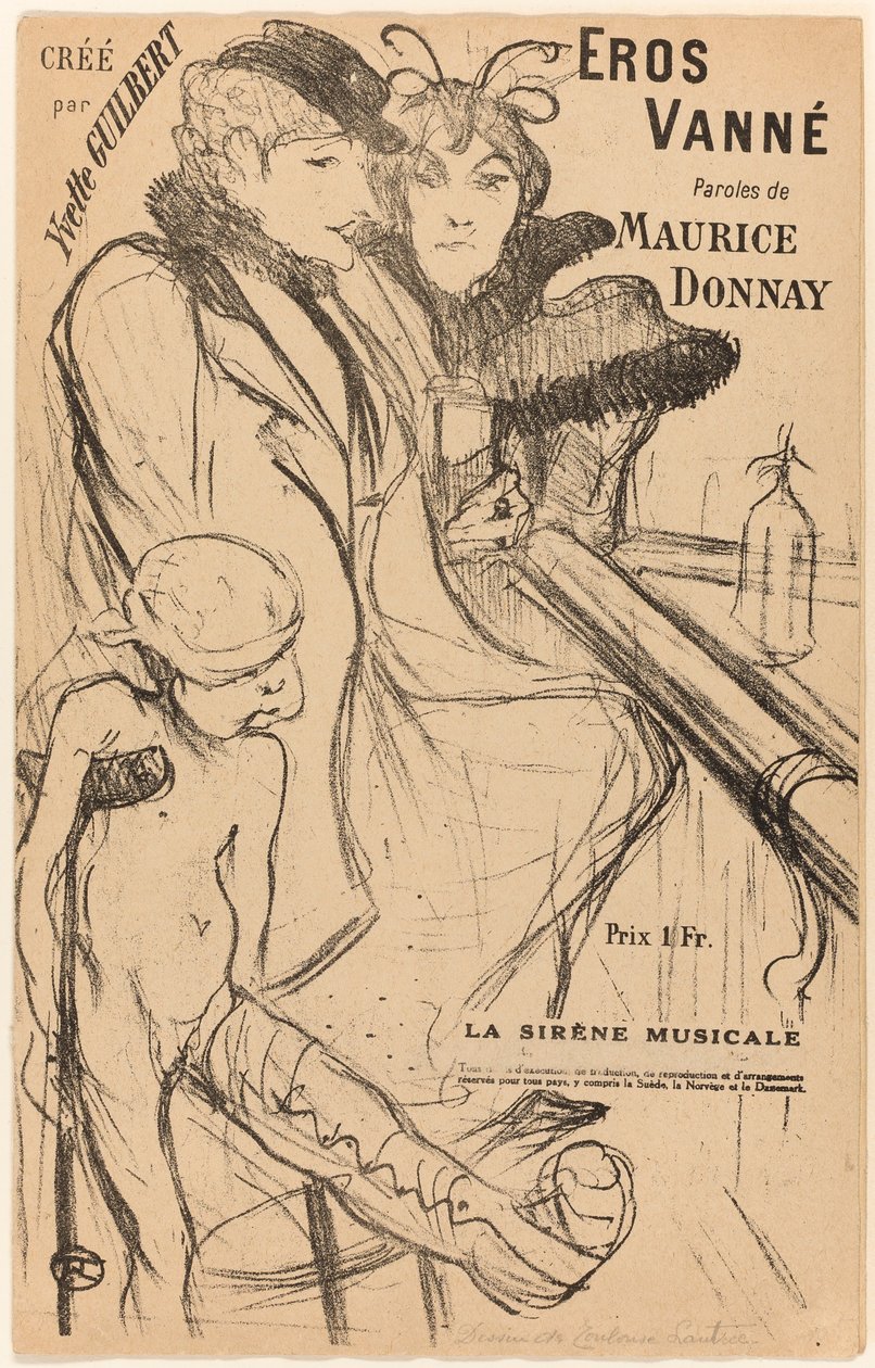 eros vanne av Henri de Toulouse-Lautrec