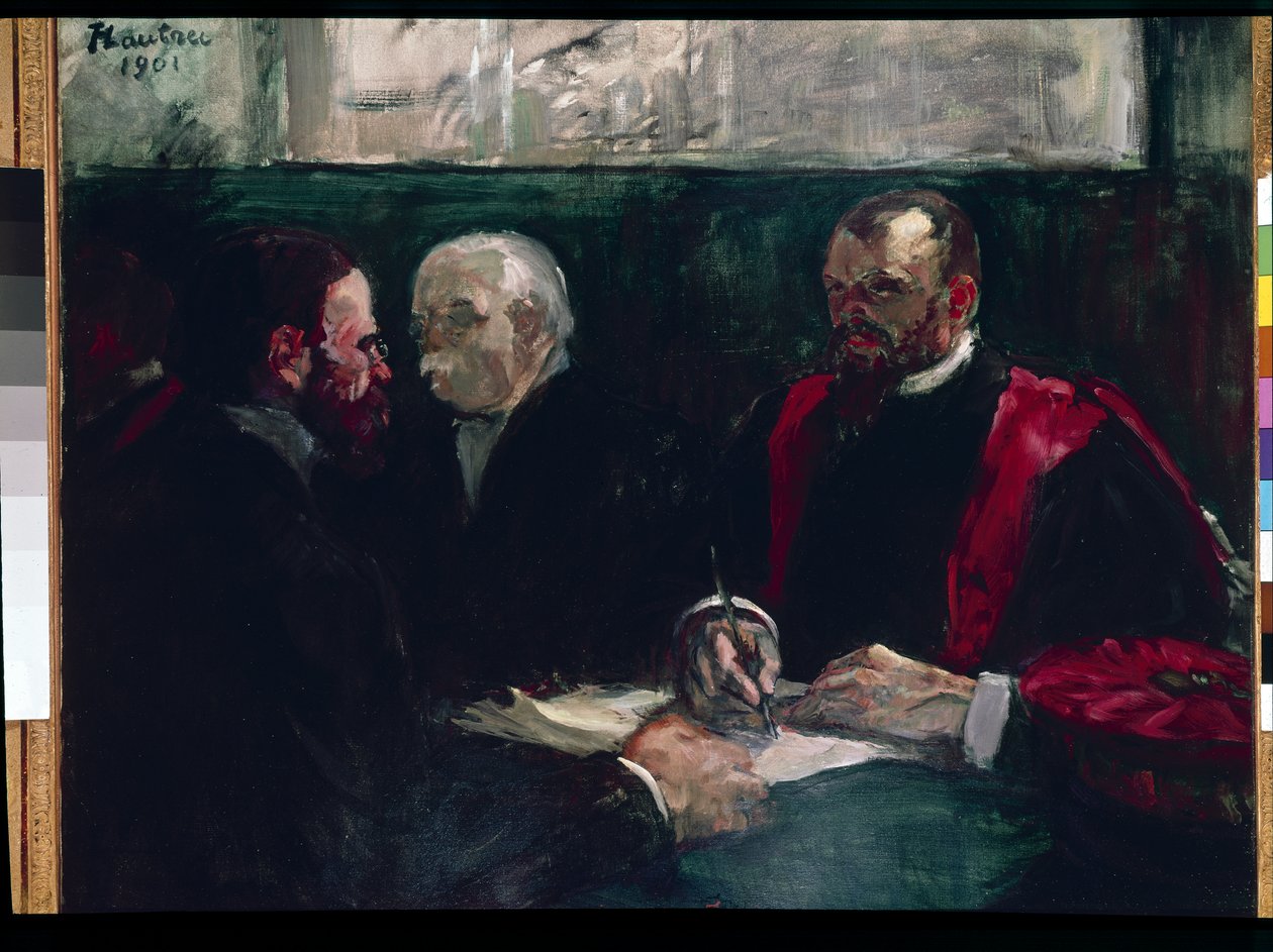 Eksamen ved Det Medicinske Fakultet, Parisswed av Henri de Toulouse Lautrec