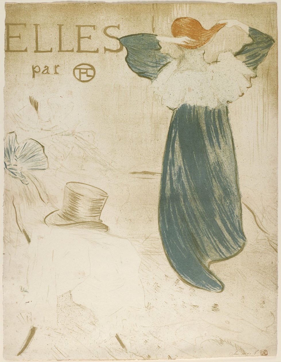 Frontispice till portföljen ”Elles” av Henri de Toulouse-Lautrec
