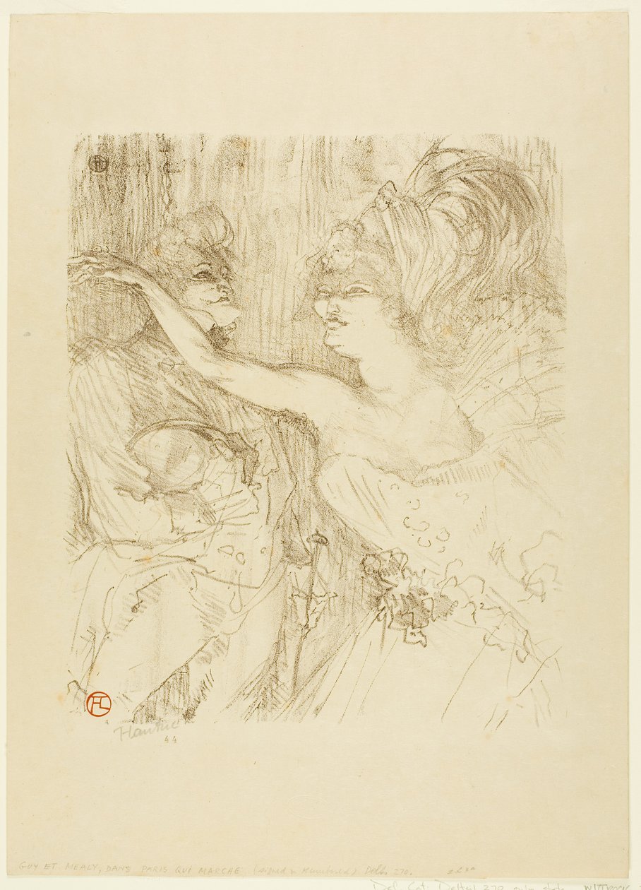 Guy och Mealy, i "Paris qui Marche av Henri de Toulouse-Lautrec