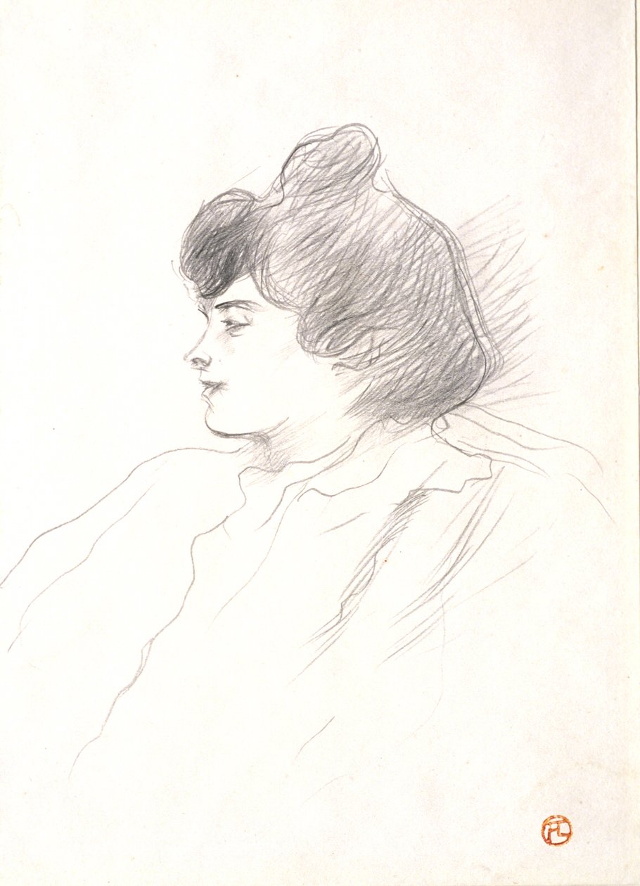 Kvinnans huvud av Henri de Toulouse-Lautrec