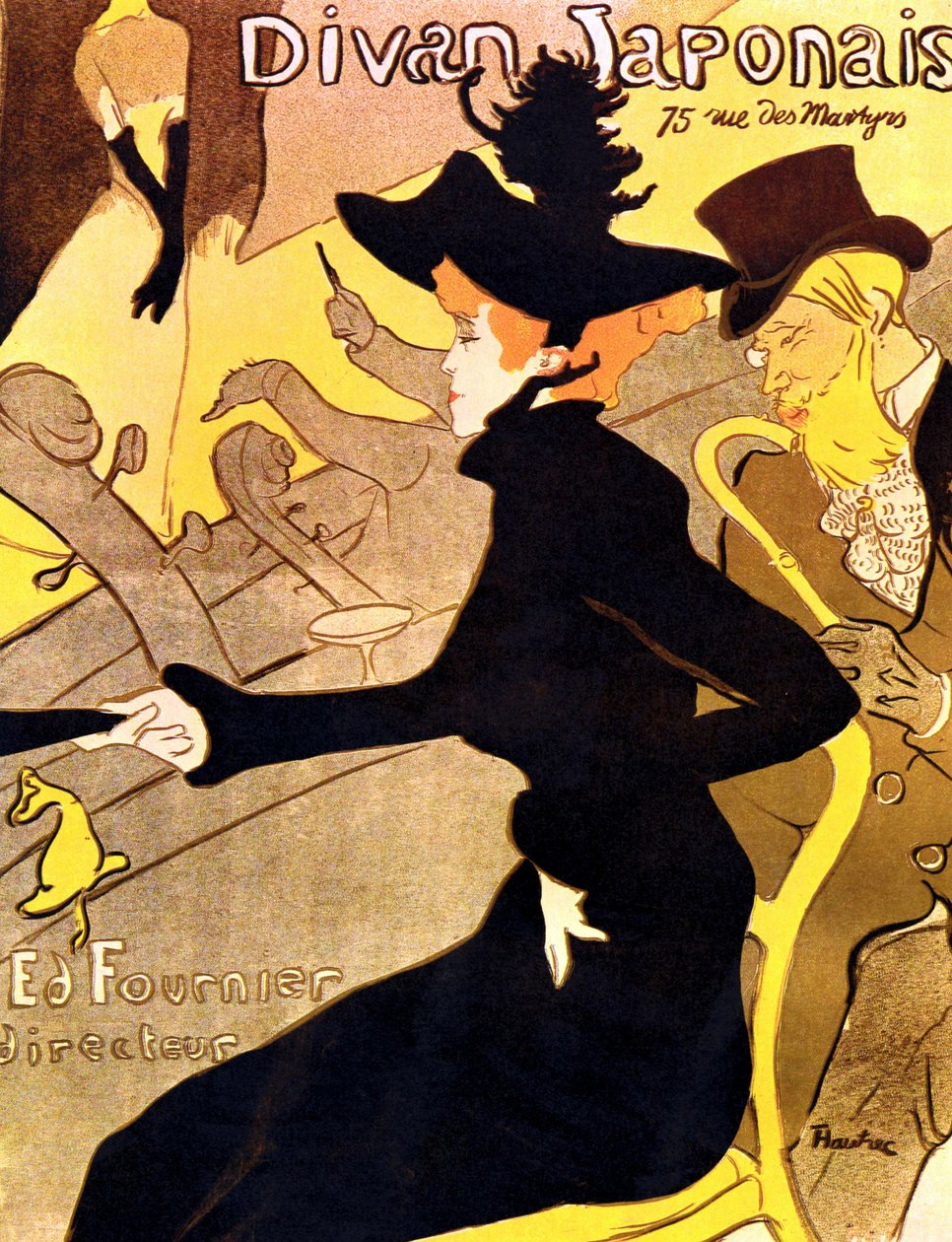 Henri de Toulouse-Lautrec 1864 - 1901, fransk målare, japansk soffa 1892-3 av Henri de Toulouse-Lautrec