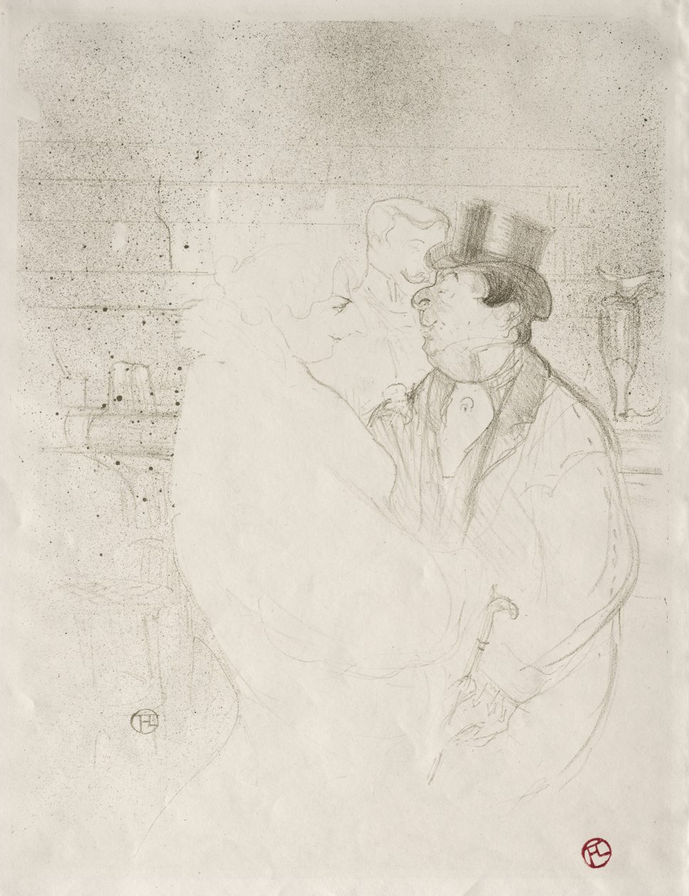 Ida Heath vid advokatstolen av Henri de Toulouse-Lautrec