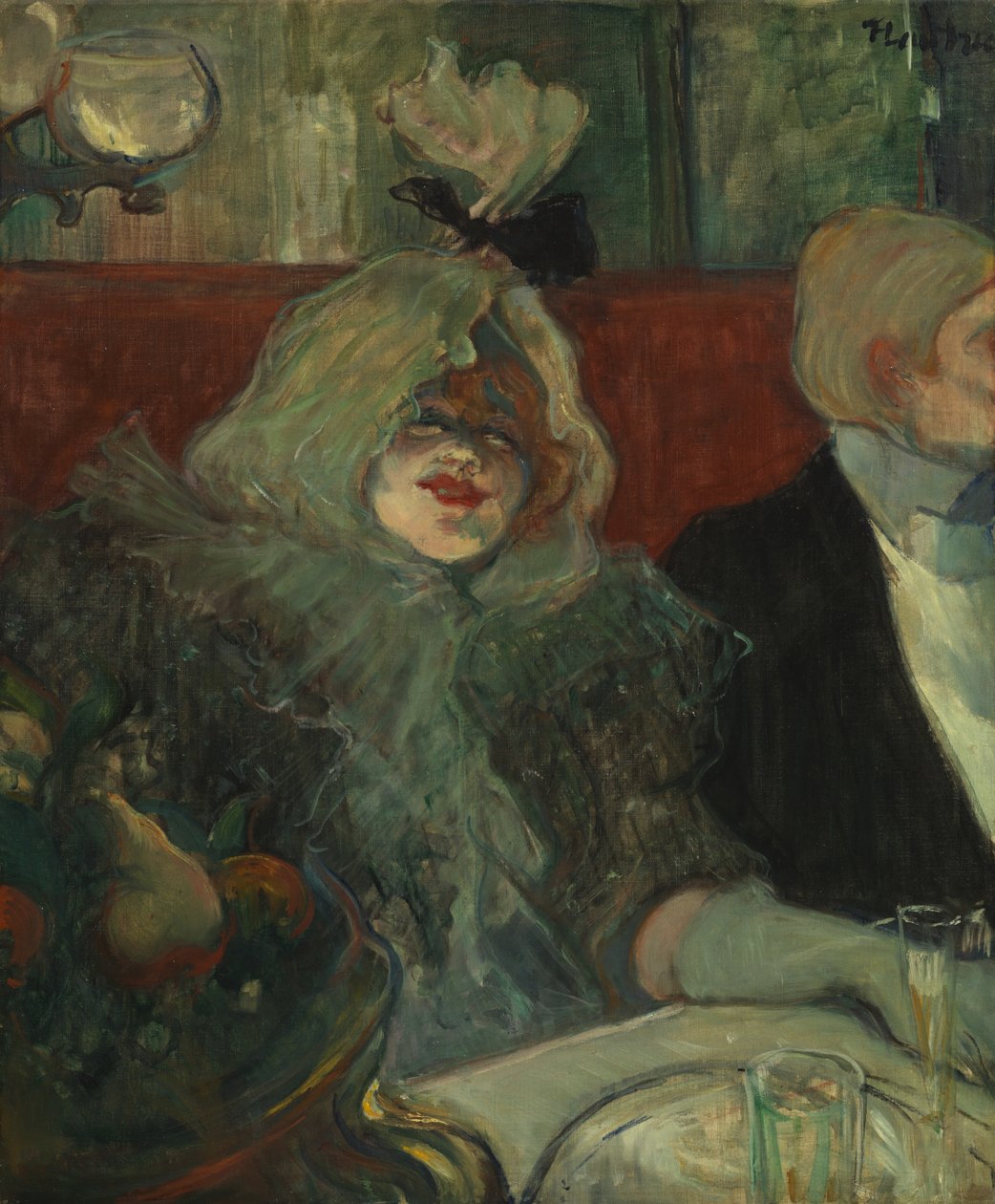 In a Private Dining Room (At the Rat Mort), c.1899 (olja på duk) (se även 5848190) av Henri de Toulouse Lautrec