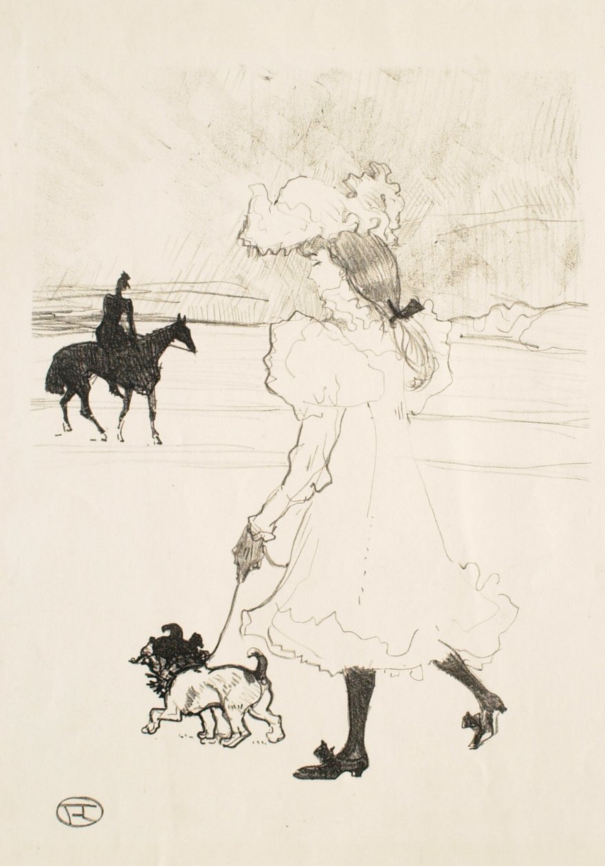 I Boulogneskogen (I skogen) av Henri de Toulouse-Lautrec
