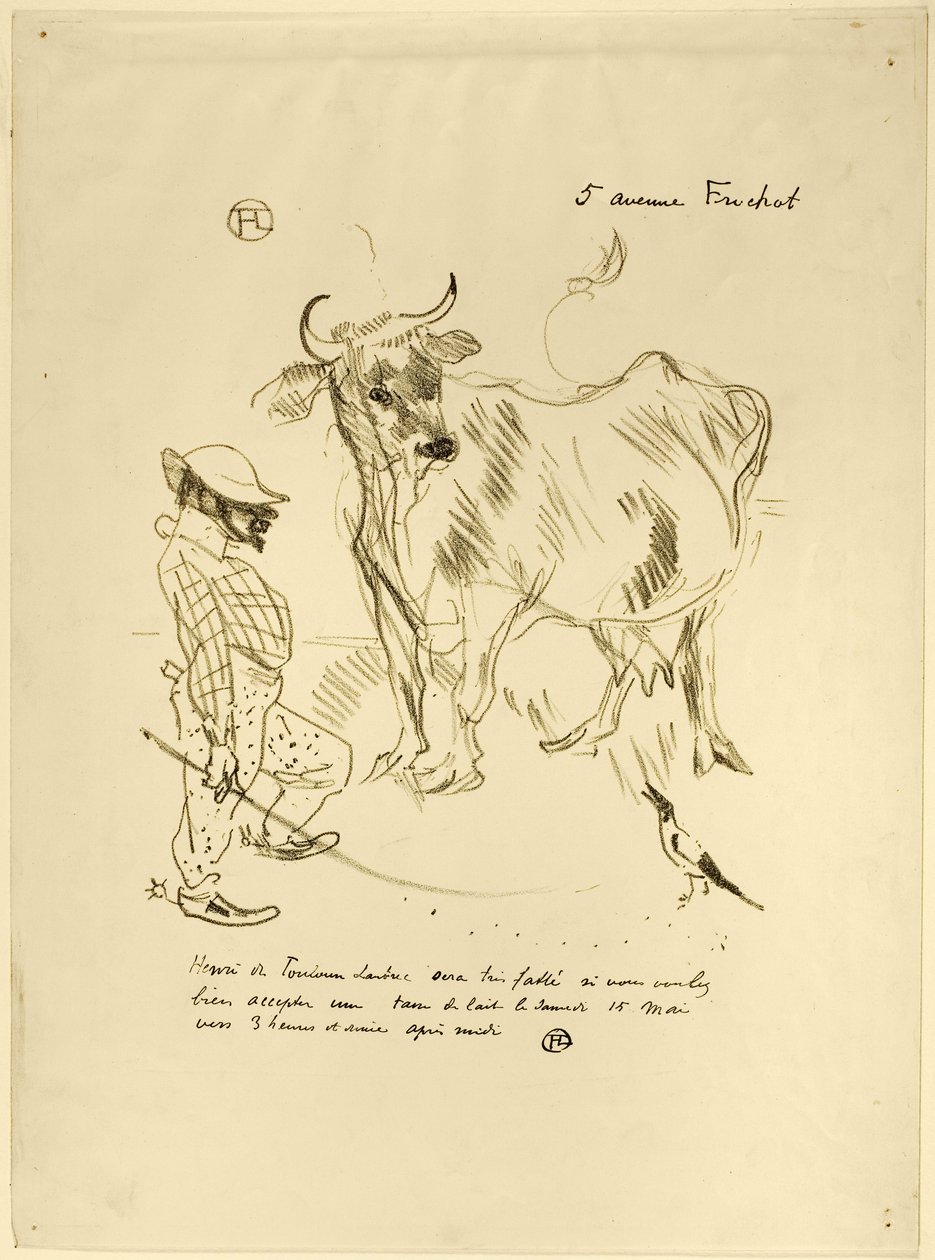 Inbjudan till ett glas mjölk av Henri de Toulouse-Lautrec