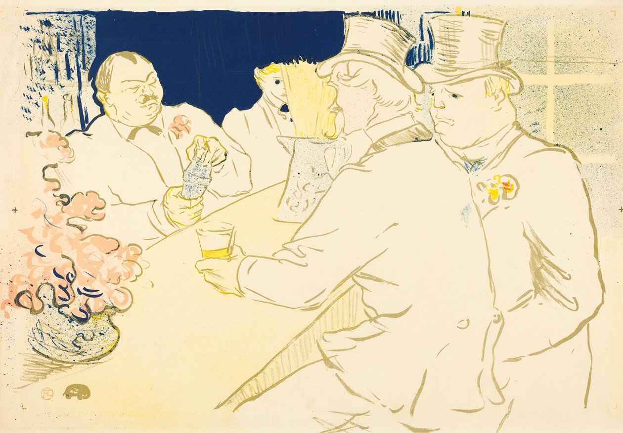 Irish and American Bar, Rue Royale av Henri de Toulouse-Lautrec