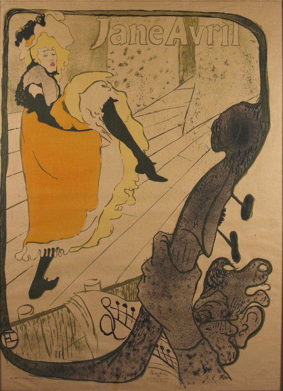 Jane Avril av Henri de Toulouse-Lautrec