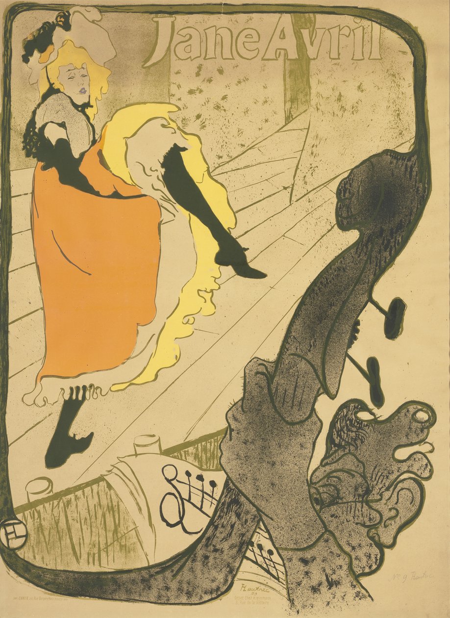 Jane Avril av Henri de Toulouse-Lautrec