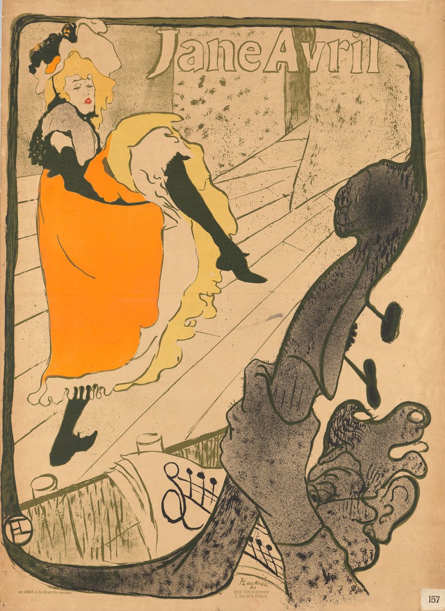 Jane Avril av Henri de Toulouse-Lautrec