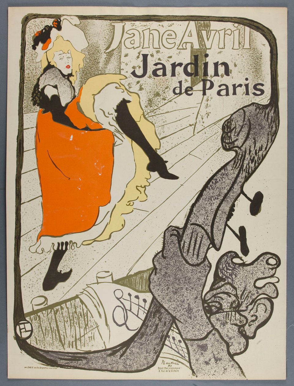 Jane Avril, Jardin de Paris av Henri de Toulouse-Lautrec