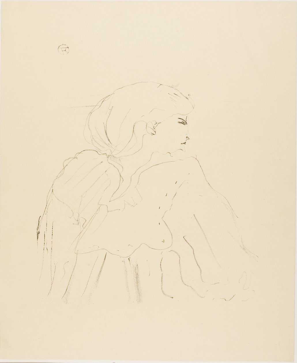 Jane Hading, från Thirteen Lithographs av Henri de Toulouse-Lautrec