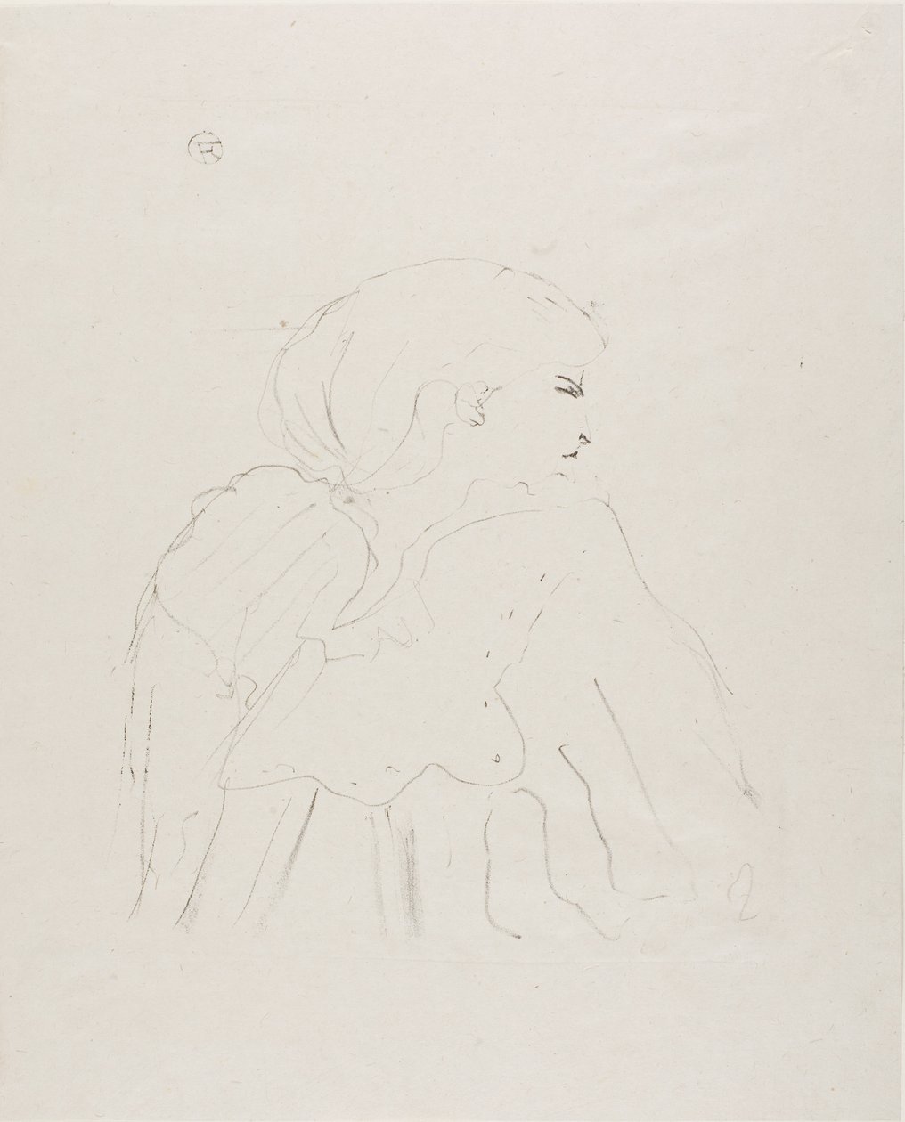 Jane Hading, från Treize Lithographies av Henri de Toulouse-Lautrec