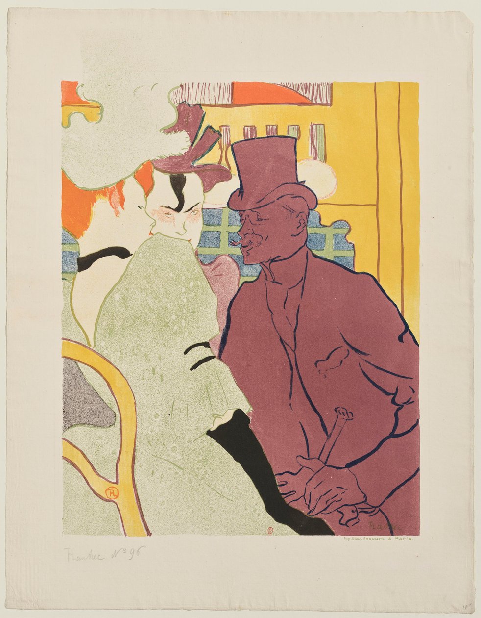 Engelsmannen Warener på Moulin-Rouge av Henri de Toulouse-Lautrec