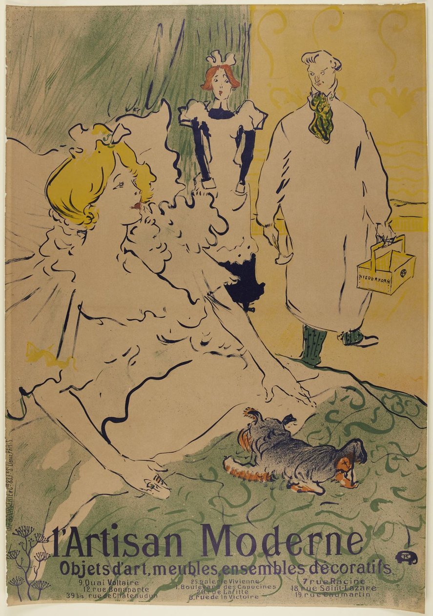 Den moderna hantverkaren av Henri de Toulouse-Lautrec