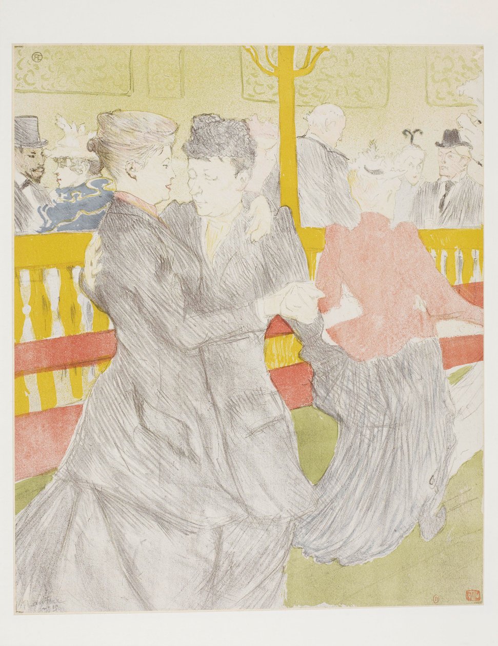 Dansen på Moulin Rouge av Henri de Toulouse-Lautrec