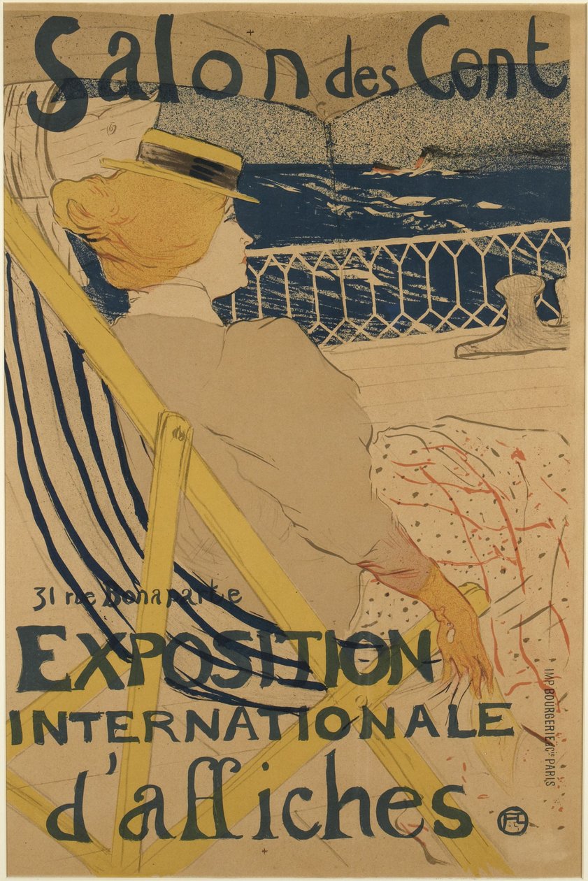 La Passagère du 54 – Promenade en Yacht (Passageraren från nummer 54 – En båttur) av Henri de Toulouse-Lautrec